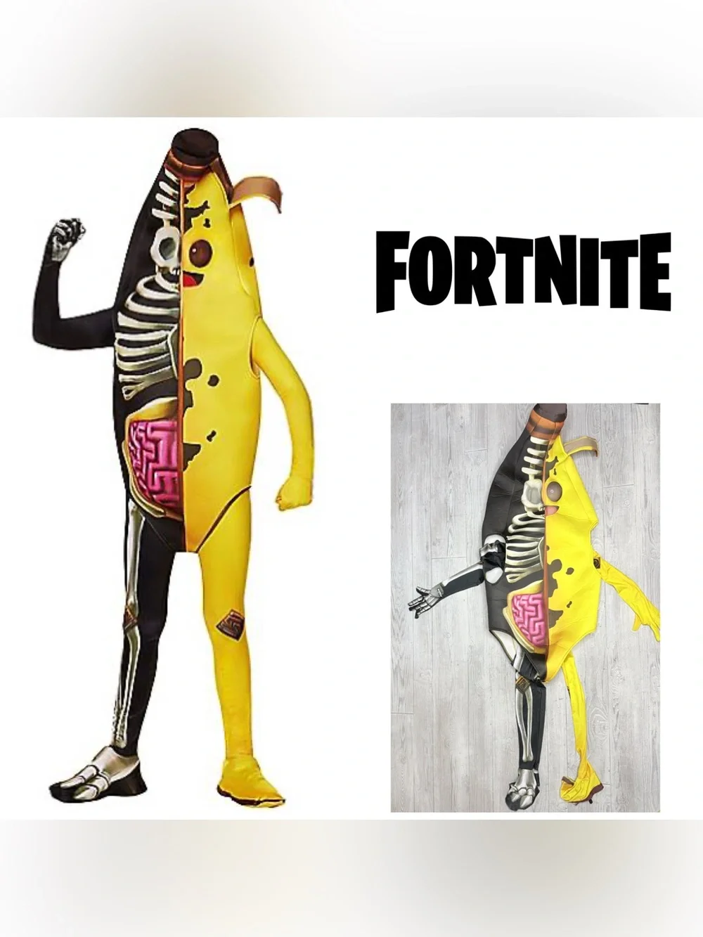 Peely Bone halloween Costume Fortnite character dress up cosplay medium
